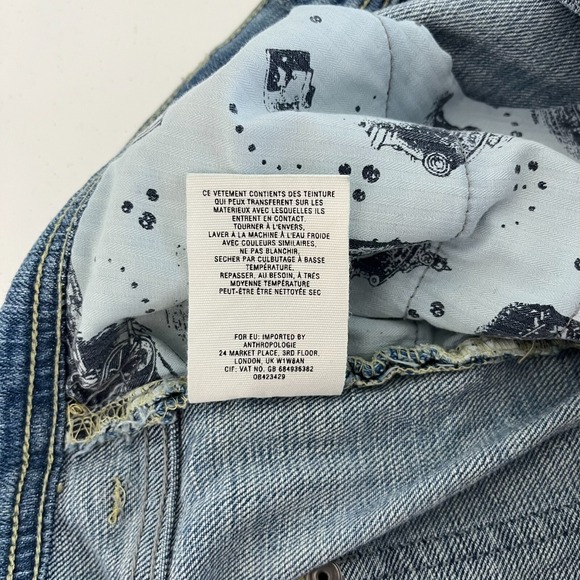 Pilcro Jeans Women's Size 28 Blue Hyphen Floral Print Low Rise Slim - Picture 12 of 13